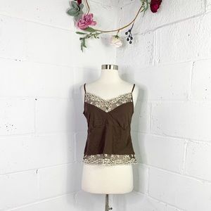 Wtm brown tank top
